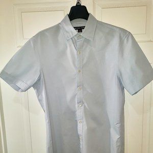 Michael Kors Button Down Short Sleeve Shirt (M) Gray